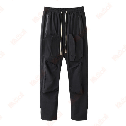 long black casual stitching pant